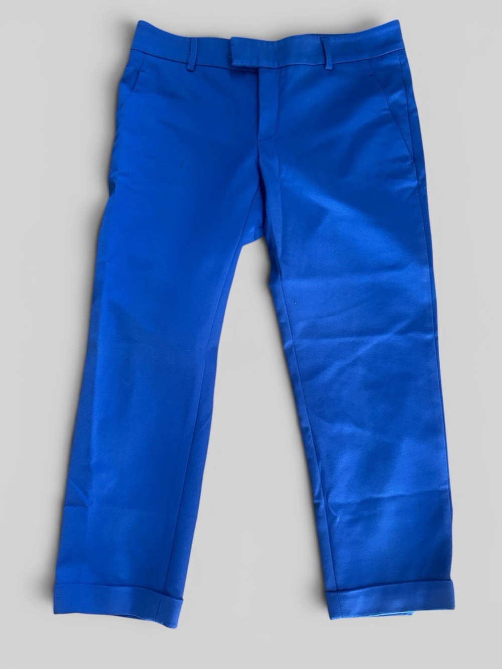 M by Missoni cropped royal  blue pants with cuff size small 4  preppy academia